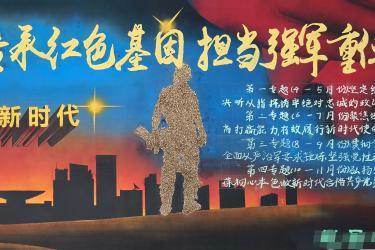 部队英模黑板报 部队黑板报图片大全