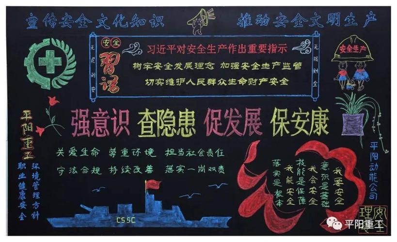 企业安全方面的黑板报 企业黑板报图片大全