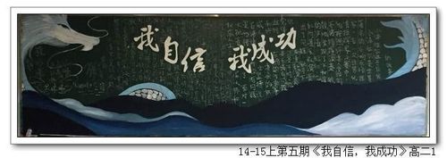 结合无心以成功黑板报 黑板报图片大全