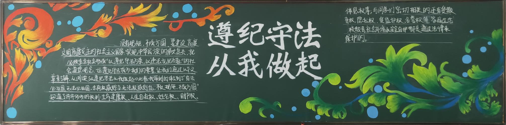 文明守法黑板报 文明黑板报图片素材