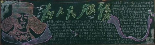 为人民立场黑板报 黑板报图片大全