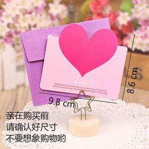 自制爱心花朵贺卡 爱心花朵贺卡