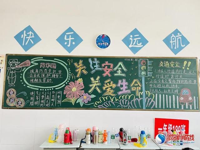 四月安全教育黑板报 安全教育黑板报图片素材