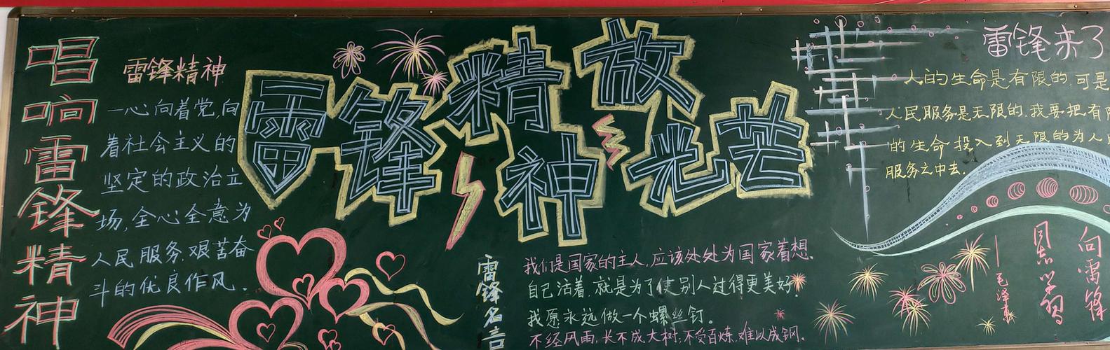 文明之风雷锋精神黑板报 雷锋精神黑板报图片素材