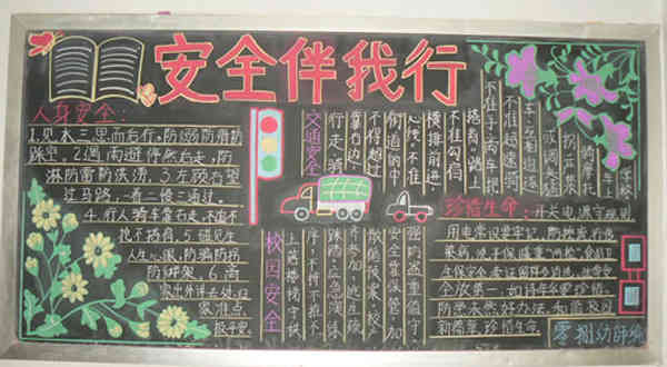 汽车连黑板报 黑板报图片素材