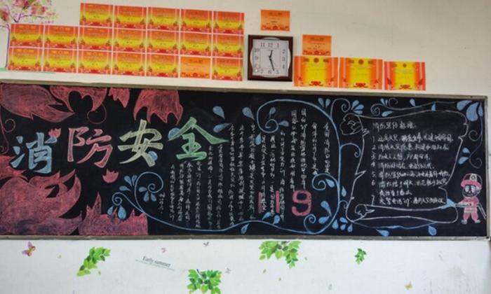 消防安全小黑板报 消防安全黑板报图片大全