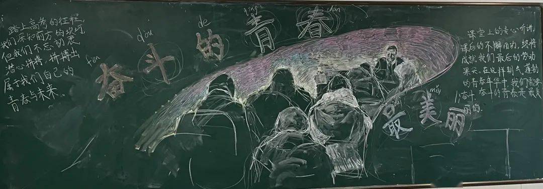高中关于努力的黑板报 高中黑板报图片大全