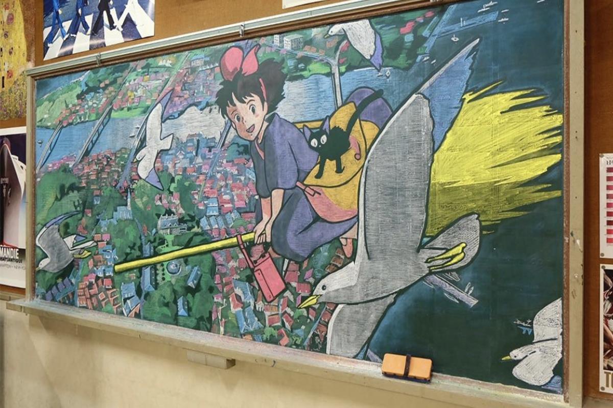 少女画黑板报 画黑板报图片大全
