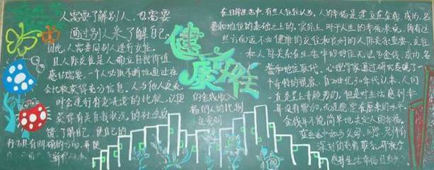 真诚交往黑板报 黑板报图片大全