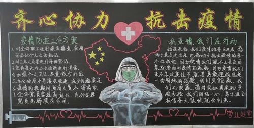 疫情防控工作黑板报 黑板报图片素材
