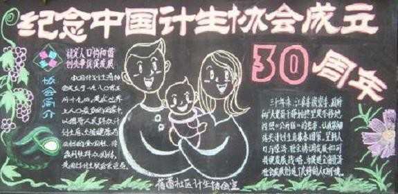 计生相关黑板报 黑板报图片大全