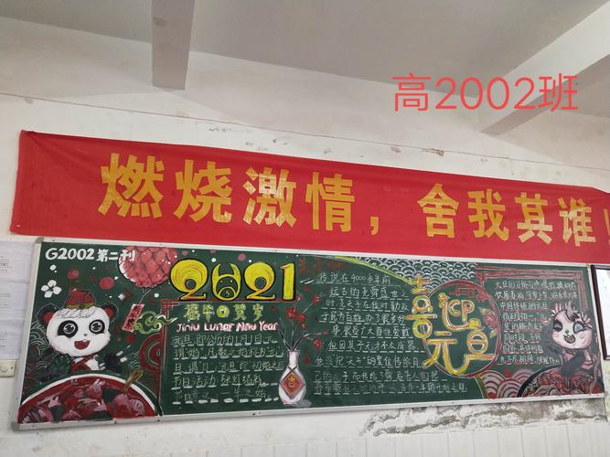 高中生元旦晚会黑板报 高中生黑板报图片素材