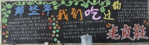 不吃五毛食品的黑板报 食品安全黑板报图片素材