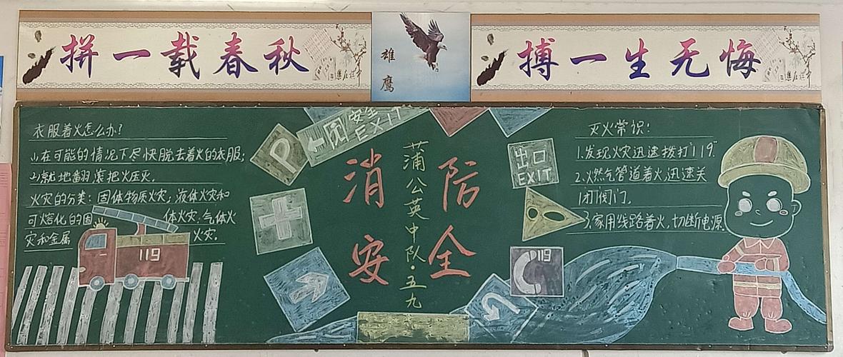关注消防安全至上高中黑板报 消防安全黑板报图片大全