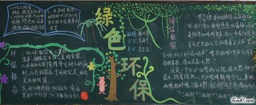 环保知识黑板报 环保的黑板报图片大全