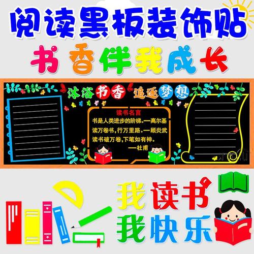 悦读生香共同成长为主题的黑板报 主题黑板报图片大全