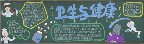 卫生健康知识宣传的黑板报 卫生黑板报图片大全
