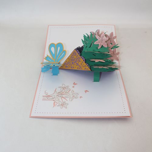教师节立体剪纸贺卡 立体剪纸贺卡