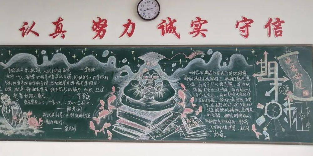 学考的黑板报 黑板报图片素材