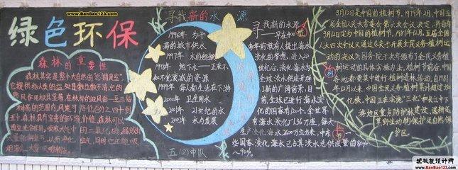 环保小卫士行动你我他黑板报 我和我的祖国黑板报图片素材