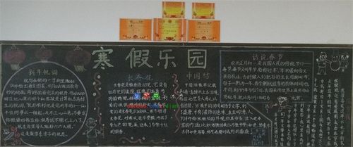 大学生寒假计划黑板报 大学生黑板报图片大全