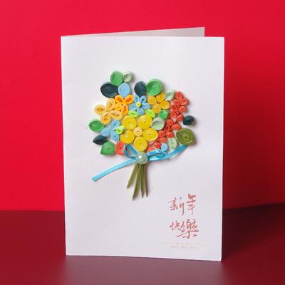 新年春节衍纸贺卡 春节衍纸贺卡