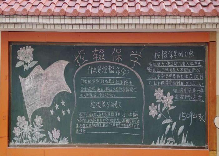 控流保学黑板报 黑板报图片大全