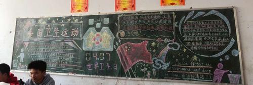 学校秋季十月份卫生方面黑板报 学校黑板报图片素材
