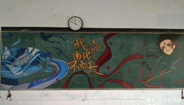 哪吒敖丙图片黑板报 黑板报图片素材