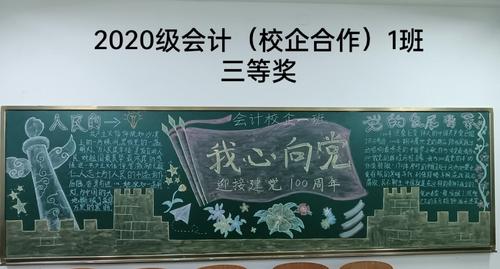 我心有党的黑板报 黑板报图片素材