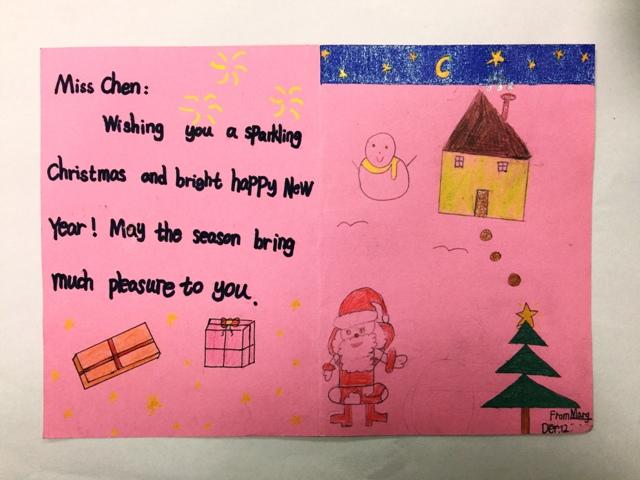 学生英文圣诞贺卡 学生英文贺卡