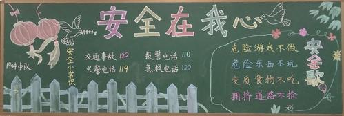 九月份职工安全黑板报 4月份黑板报图片素材