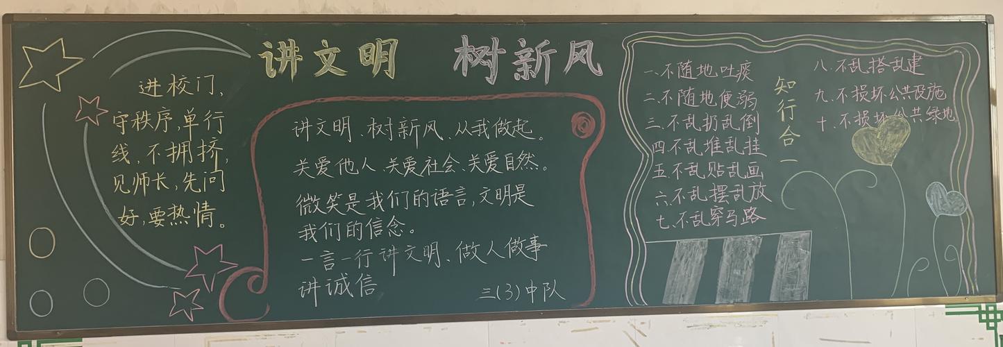关于树新风扬正气的黑板报 学雷锋树新风黑板报图片素材
