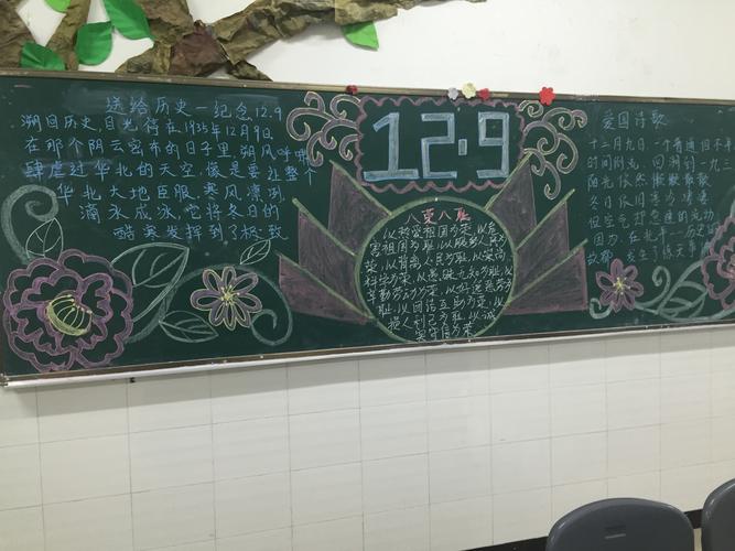 129班会黑板报 129黑板报图片大全