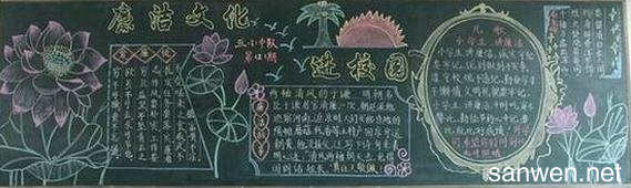 品行黑板报 黑板报图片素材