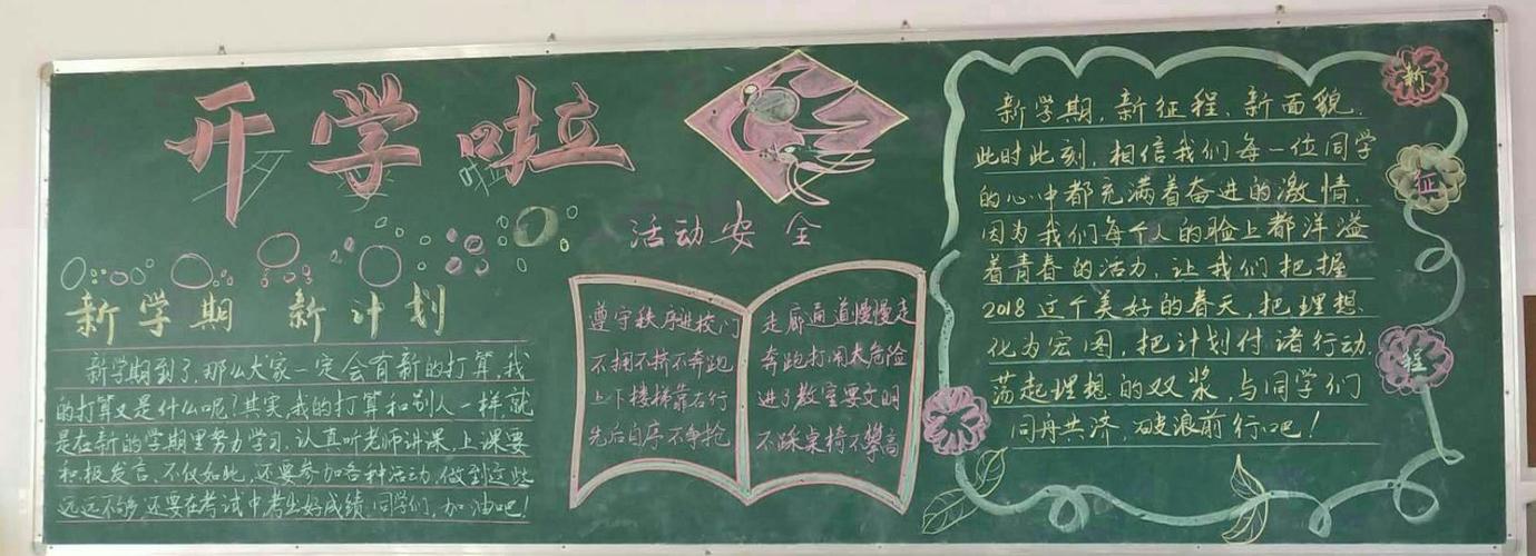 2018初中第一期黑板报 初中黑板报图片大全