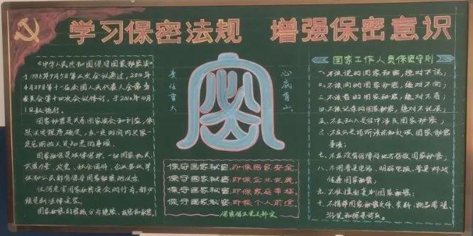 保密月黑板报 5月黑板报图片大全