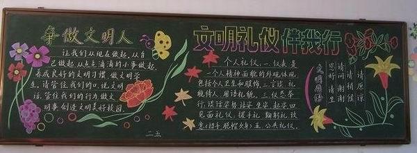 标志黑板报 黑板报图片大全