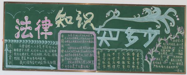 小学开展普法黑板报 小学黑板报图片大全