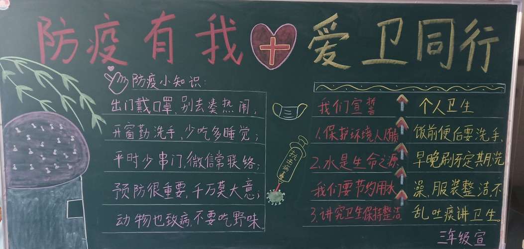 小学生卫生健康小知识黑板报 小学生黑板报图片素材