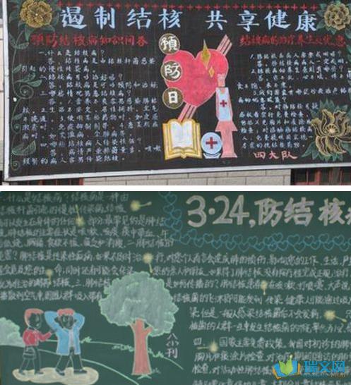 肺癌宣传黑板报 黑板报图片素材