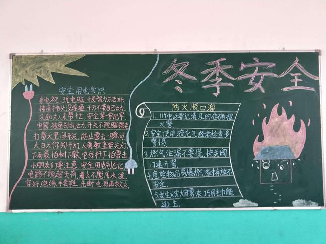 建工林业新时代冬季安全黑板报 新时代黑板报图片大全
