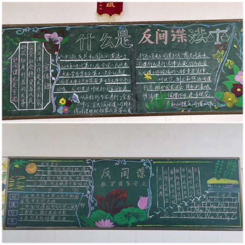 关于反间谍黑板报 关于黑板报图片大全