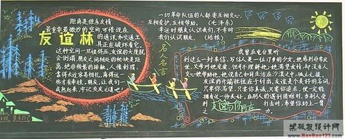 有关友谊黑板报 黑板报图片大全