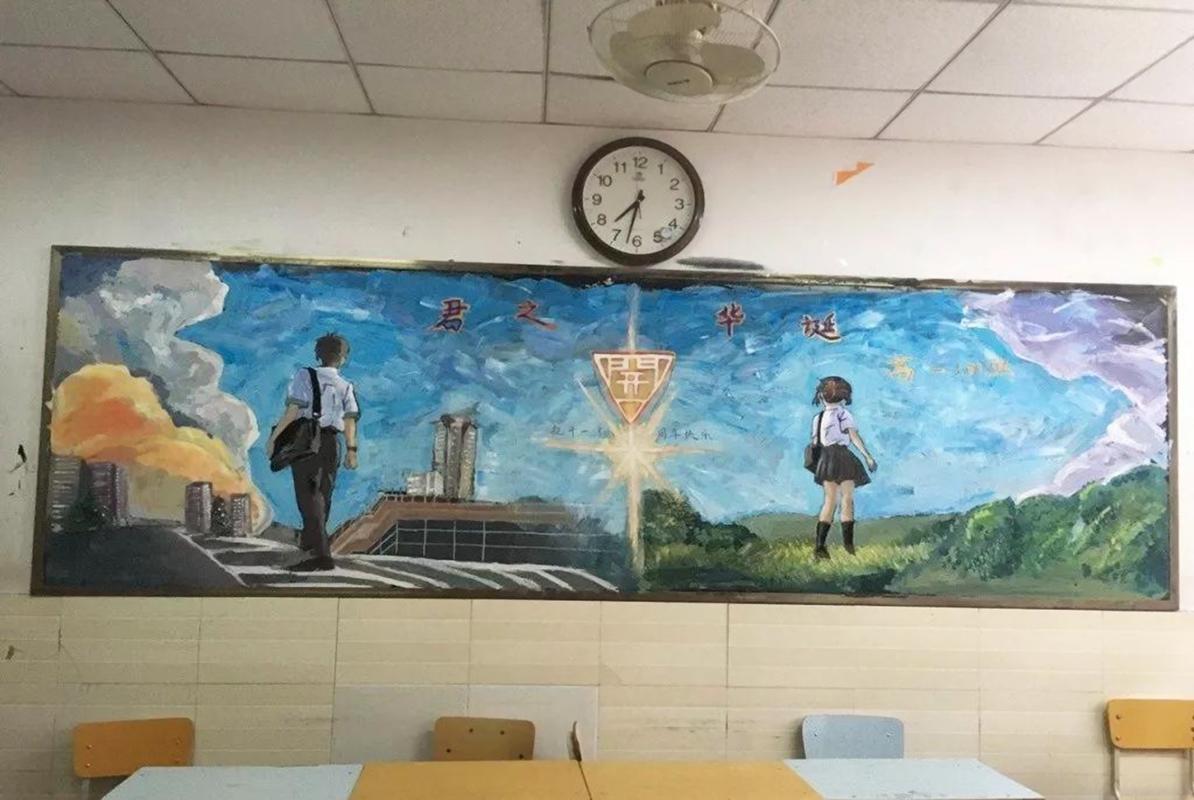 教程唯美黑板报 黑板报图片素材