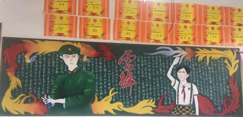 时代楷模黑板报 新时代黑板报图片素材