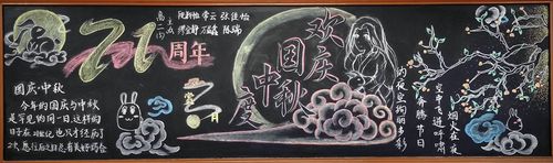 迎国庆商场活动黑板报 迎国庆黑板报图片大全