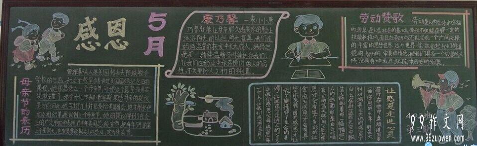 五一和母亲节的黑板报 母亲节黑板报图片素材