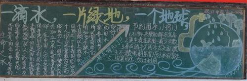 水草黑板报 黑板报图片大全