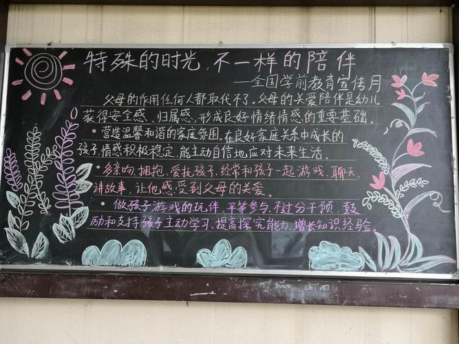 有效陪伴黑板报 黑板报图片大全